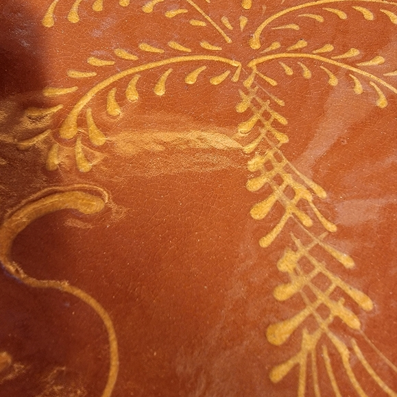 Ginger Cazan Redware 10.5 Inch South Carolina Plate - Picture 6 of 13